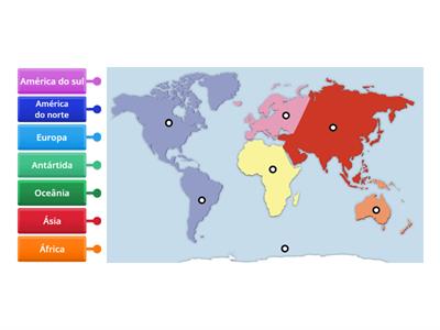 Continente(sem os oceanos)