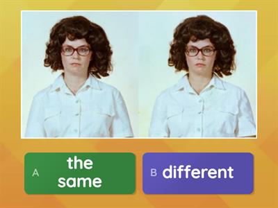 the same / different