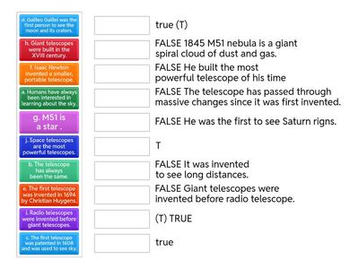 Do you know what we can use to see what is in outer space? 