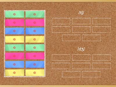 Minimal pairs: /tʃ/ & /dʒ/, practice