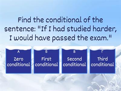 Conditionals
