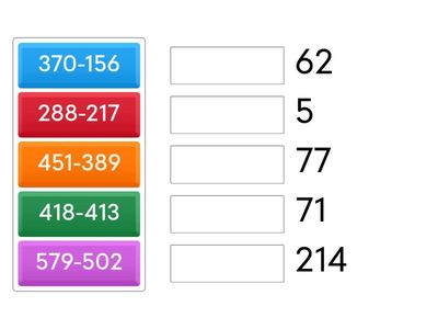 NDC自A張茵善P5數學三位減數
