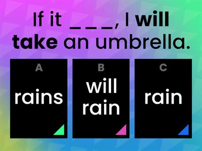 Conditionals 0, 1, 2 