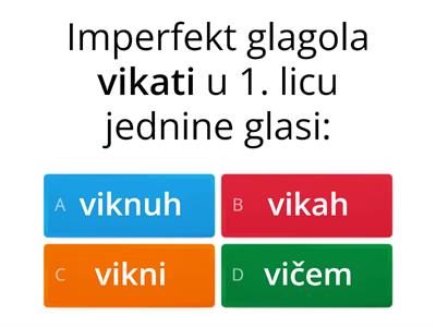 Glagolski oblici (vježba)