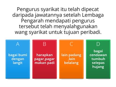 BAHASA MELAYU: PERIBAHASA