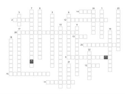 Crosswords about school facilities in EPADRV