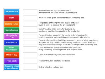 Higher Accounting - Decision Making