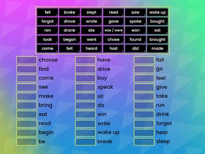 Irregular verbs 1