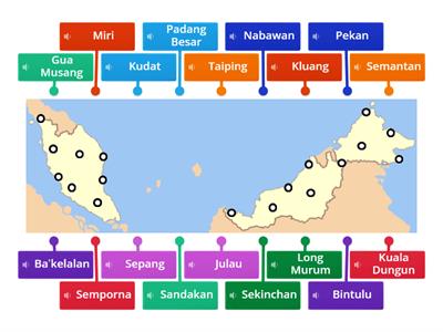  City and Towns in Malaysia (Hard)