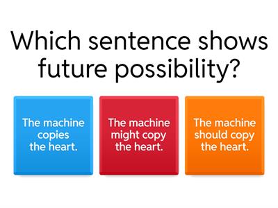 Identify Modals of Future Possibility