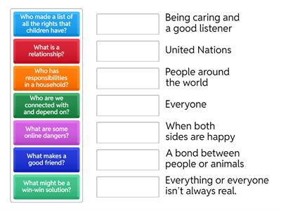 PSHE - Relationships