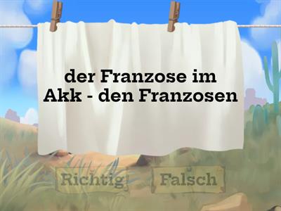 37. Deklination der Substantive - richtig oder falsch?