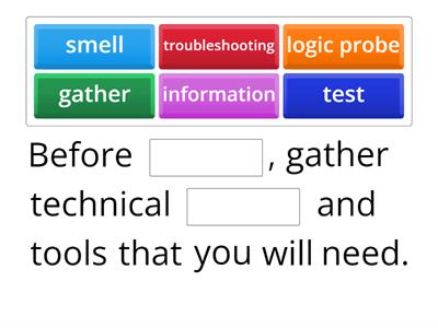 Troubleshooting - word frame WIDA 3 - (F)