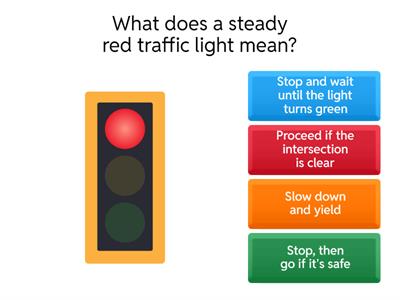 Traffic Lights Quiz
