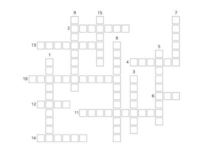 Art crossword 3rd eso B
