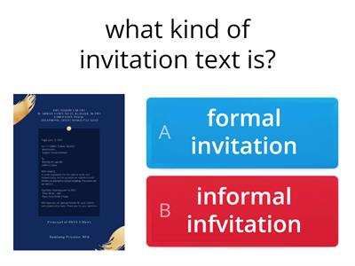 Invitation text