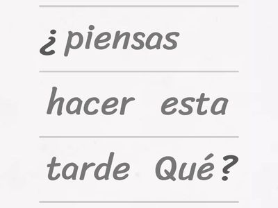 Presente/cambio vocálico/preguntas