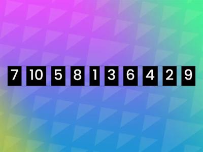 ORDENAR números de l'1 al 100 