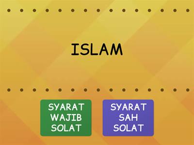 SOLAT (SYARAT WAJIB & SYARAT SAH)