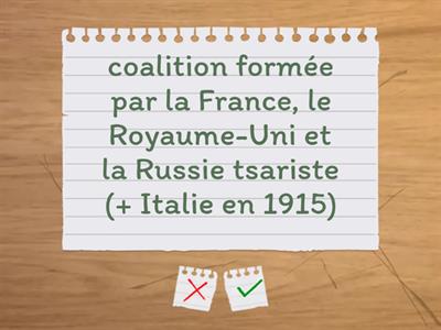 Civils et militaires durant la Première guerre mondiale (les principales définitions)