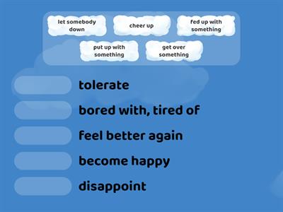 B2 Phrasal verbs - feelings and relationships 1