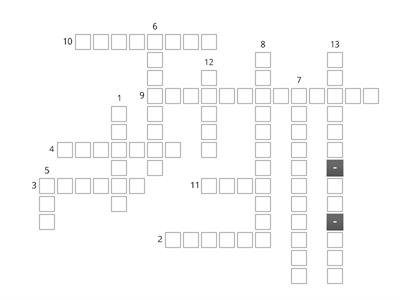 BASIC SMRT UNIT 3 FAMILY CROSSWORD