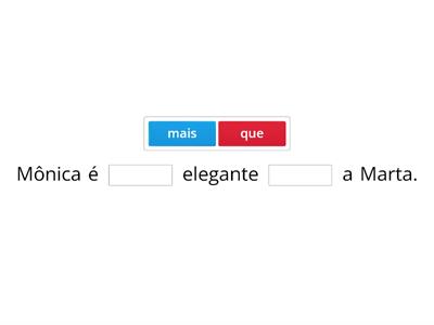 Grau Comparativo do Adjetivo