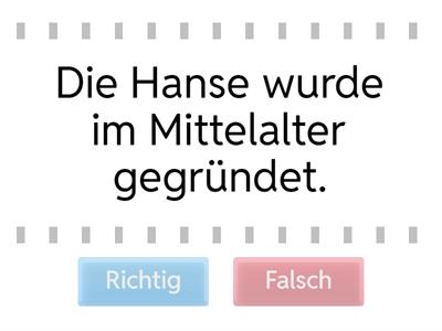 Was bedeutet "die Hanse", was ist Richtig und was Falsch?