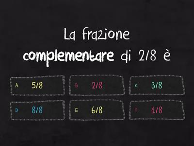 Quiz FRAZIONI 4 Complementari ed Equivalenti