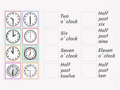 THE TIME (o`clock, half past)