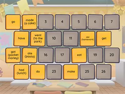 Irregular verbs go getter 2