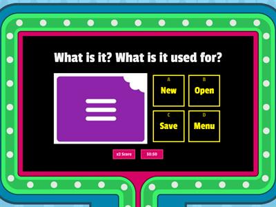 Computer keyboard and icons