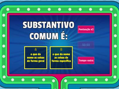 substantivos próprio e comum