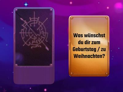 Lügendetektor: Zieh eine Karte. Antworte 3x: 2 davon wahr und eine geflunkert :-) Wirst du nicht erwischt: 1 Punkt!