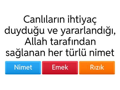 Kader İnancı Bilgi Yarışması