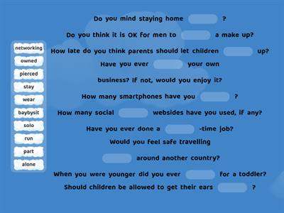 Speak Out Upper-Intermediate Unit 6 collocations.