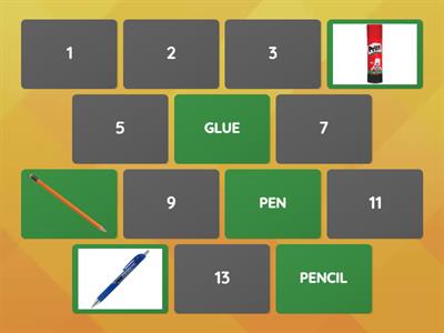 MEMORY SCHOOL OBJECTS