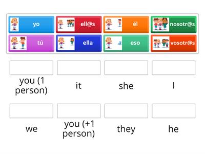 GAME 6  - Pronouns