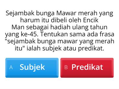 Subjek & predikat