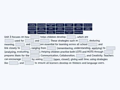 TKTYL Unit 3 Summary by CoH