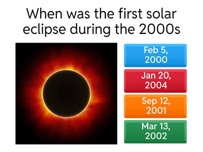 Solar/Lunar Eclipse questions
