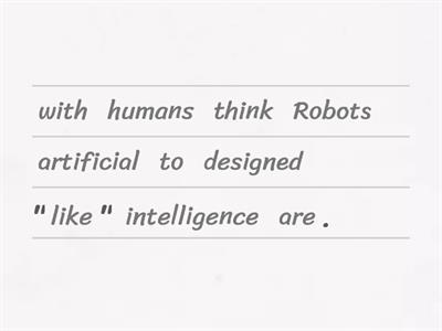 Discovery: Robots (Unjumble)