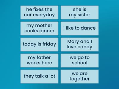 simple present negative form