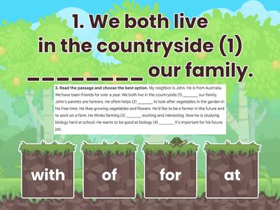 Bài 3. Read the passage and choose the best option.