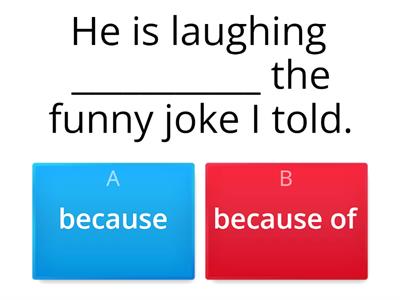 Because/because of (ELD)