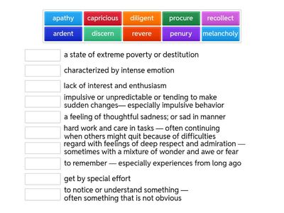 Frankenstein Vocabulary Game 1