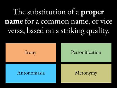 Figures of Substitution/Replacement
