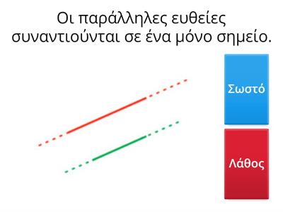 Παράλληλες, Τεμνόμενες και Κάθετες Ευθείες