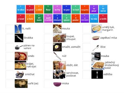 4D Apple crumble vocabulary