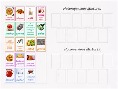 Mixtures Sort